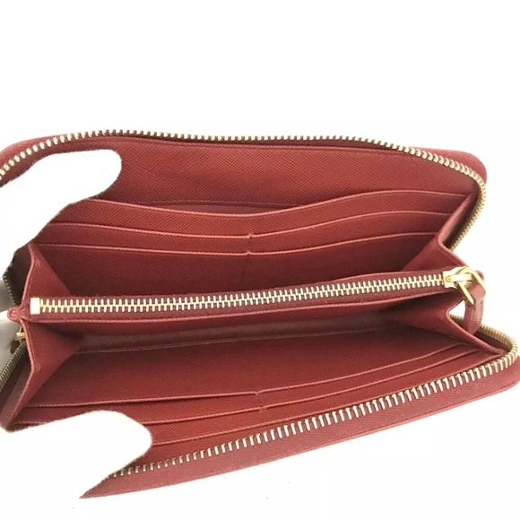 PRADA Saffiano Leather Zip Around Long Wallet/9Y1006 - Picture 11 of 14